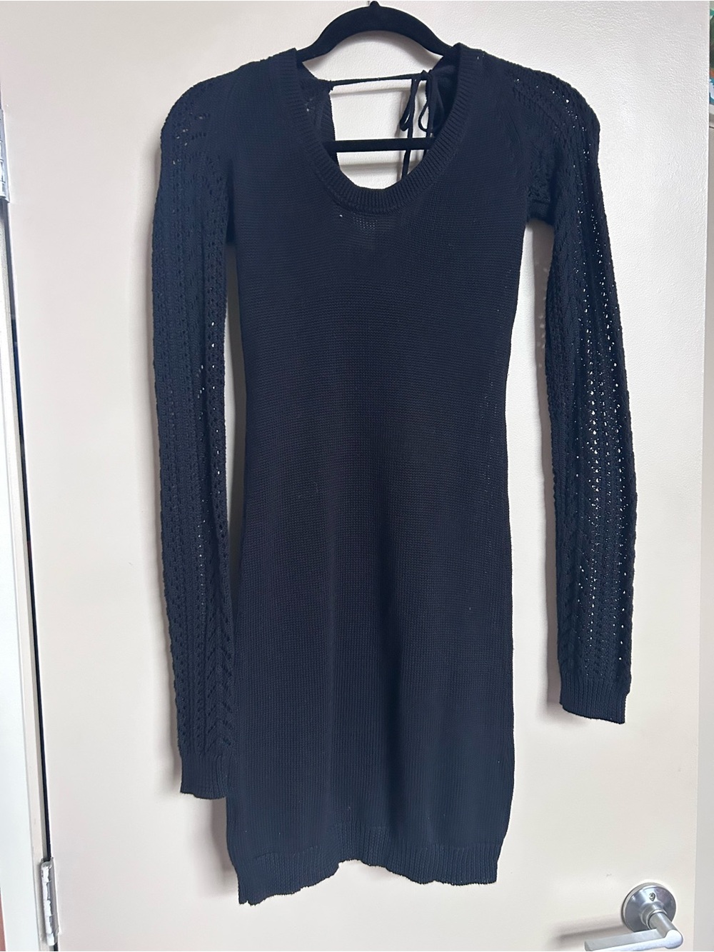 Roxy Black Long Sleeve Knit Dress